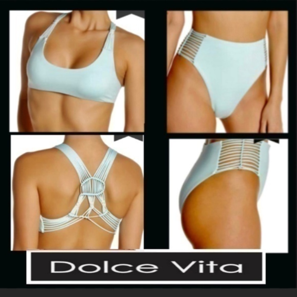 Dolce Vita macrame detailed bikini set NWT